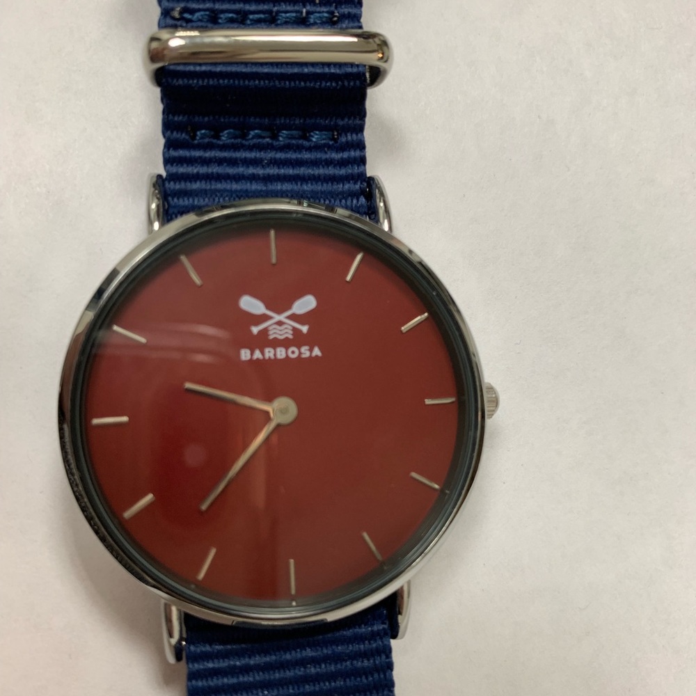 Barbosa vintage burgundy and navy watch